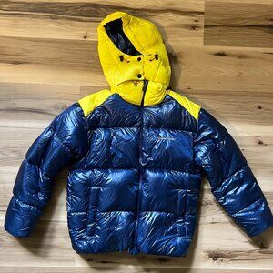 Perfect Moment Kids' Bear Nylon Down Ski Jacket In Blue. Like New. Rarely Worn.